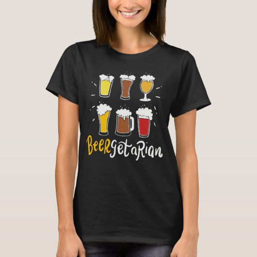 Beergetarian Craft Beer Pun Home Brewery Brewer Ho T-Shirt (Vorderseite)