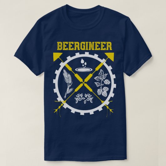 Beergineer Craft Beer T-Shirt (Design vorne)