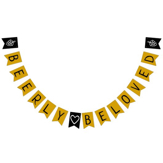 Beerly geliebtes Co-Ed Wedding Brautparty Wimpelkette (Alle)