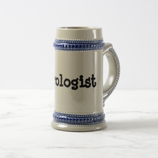 Beerologist Zitat Stein Bierglas (VorderseiteRechts)