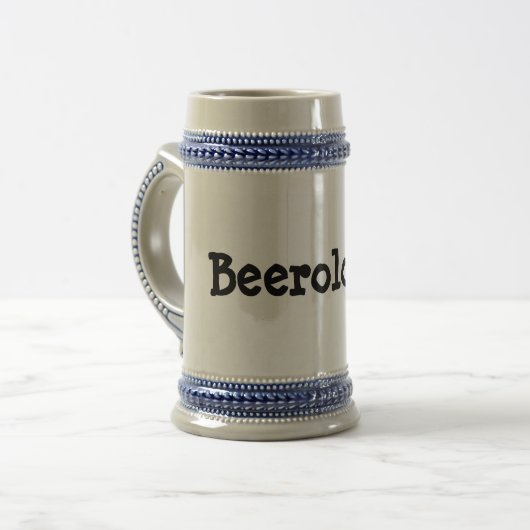 Beerologist Zitat Stein Bierglas (Vorderseite Links)