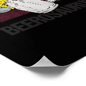 Beerosaurus Bierosaurier Bier Alkohol - Bier Poster (Ecke)
