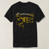 Beerracuda. Funny Barracuda Pun Drink Beer T-Shirt (Design vorne)