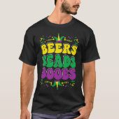 Beers Beads Boobes Mardi Gras Carnivals Celebratio T-Shirt (Vorderseite)