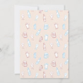 Beers Rustic Hand Drawn Whimsical Beer Birthday Einladung (Rückseite)