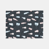 Beers Rustic Hand Drawn Whimsical Beer Man Cave Fleecedecke (Vorderseite (Horizontal))