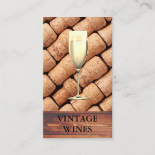 Beers Rustic Wood Champagner Weingut Visitenkarte