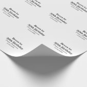 Beers to 30th birthday name date man stylishSimple Geschenkpapier (Ecke)