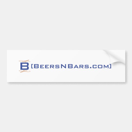 BeersNBars.com-Autoaufkleber Autoaufkleber (Vorne)