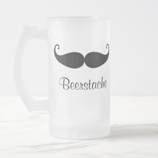 Beerstache Bier-Tasse Mattglas Bierglas (Links)