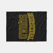 Beerual Squad Matching Group Bachelor Party Design Fleecedecke (Vorderseite (Horizontal))