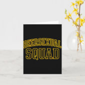 Beerual Squad Matching Group Bachelor Party Design Karte (Gelbe Blume)