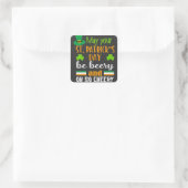 Beery Cheery St. Patrick's Day Quadratischer Aufkleber (Tasche)