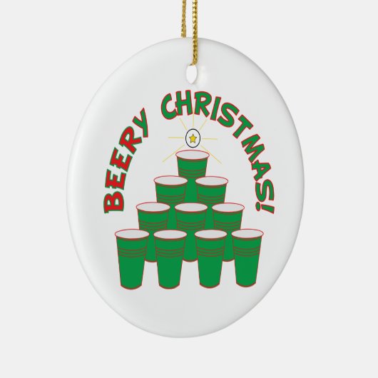 BEERy Weihnachten! Keramik Ornament (Rechts)