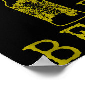 Bees &amp; Beer - Funny Quote Beekeeng Beekeeper G Poster (Ecke)