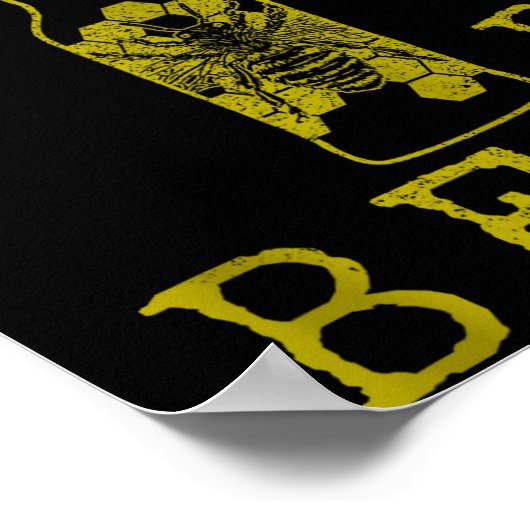 Bees & Beer - Funny Quote Beekeeng Beekeeper G Poster (Ecke)