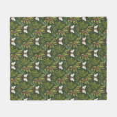 Bees and Foliage Fleece Blanket (Vorderseite (Horizontal))