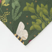 Bees and Foliage Fleece Blanket (Ecke)