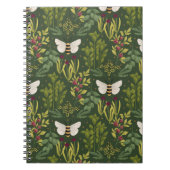 Bees and Foliage Spiral Notebook Notizblock (Vorderseite)
