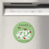 BEES and LadyBugs - Art of LeahG Rette die Bienen Magnet (In Situ (Geschirrspüler))