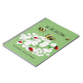BEES and LadyBugs - Art of LeahG Rette die Bienen Notizblock (Linke Seite)