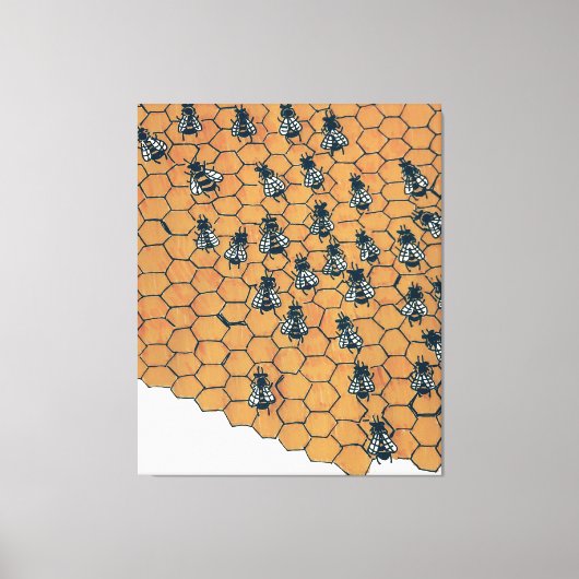 Bees Canvas Leinwanddruck (Vorderseite)