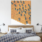 Bees Canvas Leinwanddruck (Insitu (Schlafzimmer))