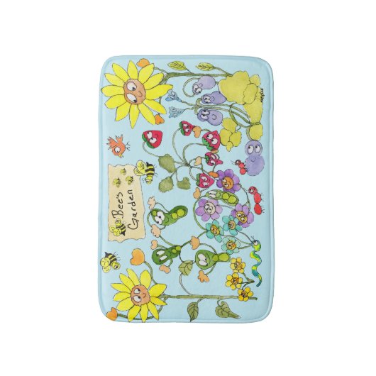 Bee's Garden Badematte (Vorderseite Vertikal)