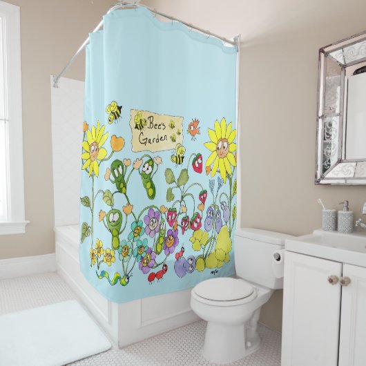 Bee's Garden Duschvorhang (Beispiel)