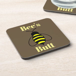 Bee's Hintern Beverage Coaster Getränkeuntersetzer