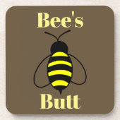 Bee's Hintern Beverage Coaster Getränkeuntersetzer (Vorderseite)