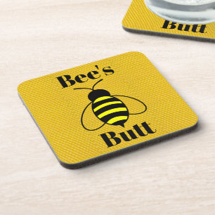 Bee's Hintern Beverage Coaster Getränkeuntersetzer