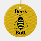 Bee's Hintern Keramik Ornament (Vorne)