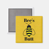 Bee's Hintern Magnet (Vorderseite/Rückseite)