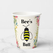 Bee's Hintern Paper Cup Pappbecher (Rückseite)