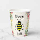Bee's Hintern Paper Cup Pappbecher (Vorderseite)