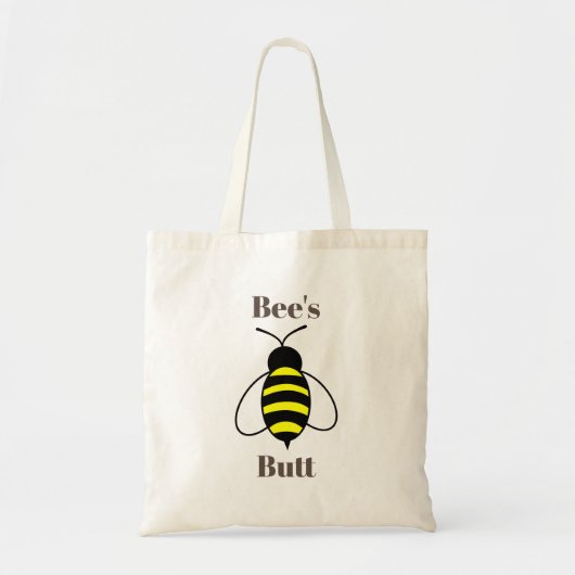 Bee's Hintern Tote Bag Tragetasche (Vorne)