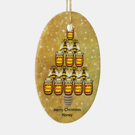 Bee's & Honey Jars Weihnachtsbaum - Ornament (Rechts)