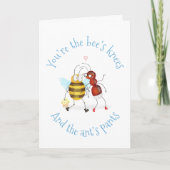 Bee's knees and ant's pants card karte (Vorderseite)