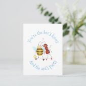 Bee's knees and ant's pants postcard postkarte (Stehend Vorderseite)