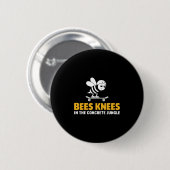 Bees Knees Skateboarding Design Button (Vorne & Hinten)