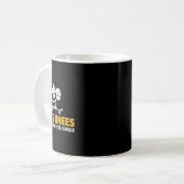 Bees Knees Skateboarding Design Kaffeetasse (Vorderseite Links)
