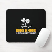 Bees Knees Skateboarding Design Mousepad (Mit Mouse)