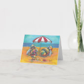 Bee's On Holiday Blank Greetings Card Karte (Vorderseite)