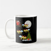 Bees Santa Sleigh Flying Funny Magical Christmas P Kaffeetasse (Links)