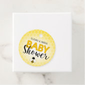 Bees theme baby Dusche Circle Tag Geschenkanhänger (Beispiel)