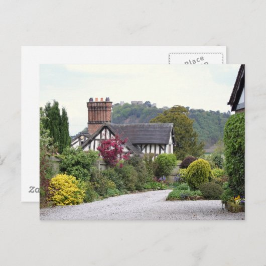 Beeston Castle View Postkarte (Vorne/Hinten)