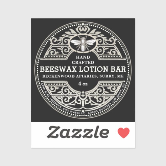 BeesWachslösung-Bar oder Seifenkennzeichnung Aufkleber (Blatt)