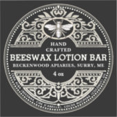 BeesWachslösung-Bar oder Seifenkennzeichnung Aufkleber (Vorderseite)