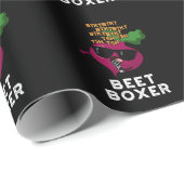 Beet Boxer Funny Beet Puff Dark BG Geschenkpapier (Rolleneckpunkt)
